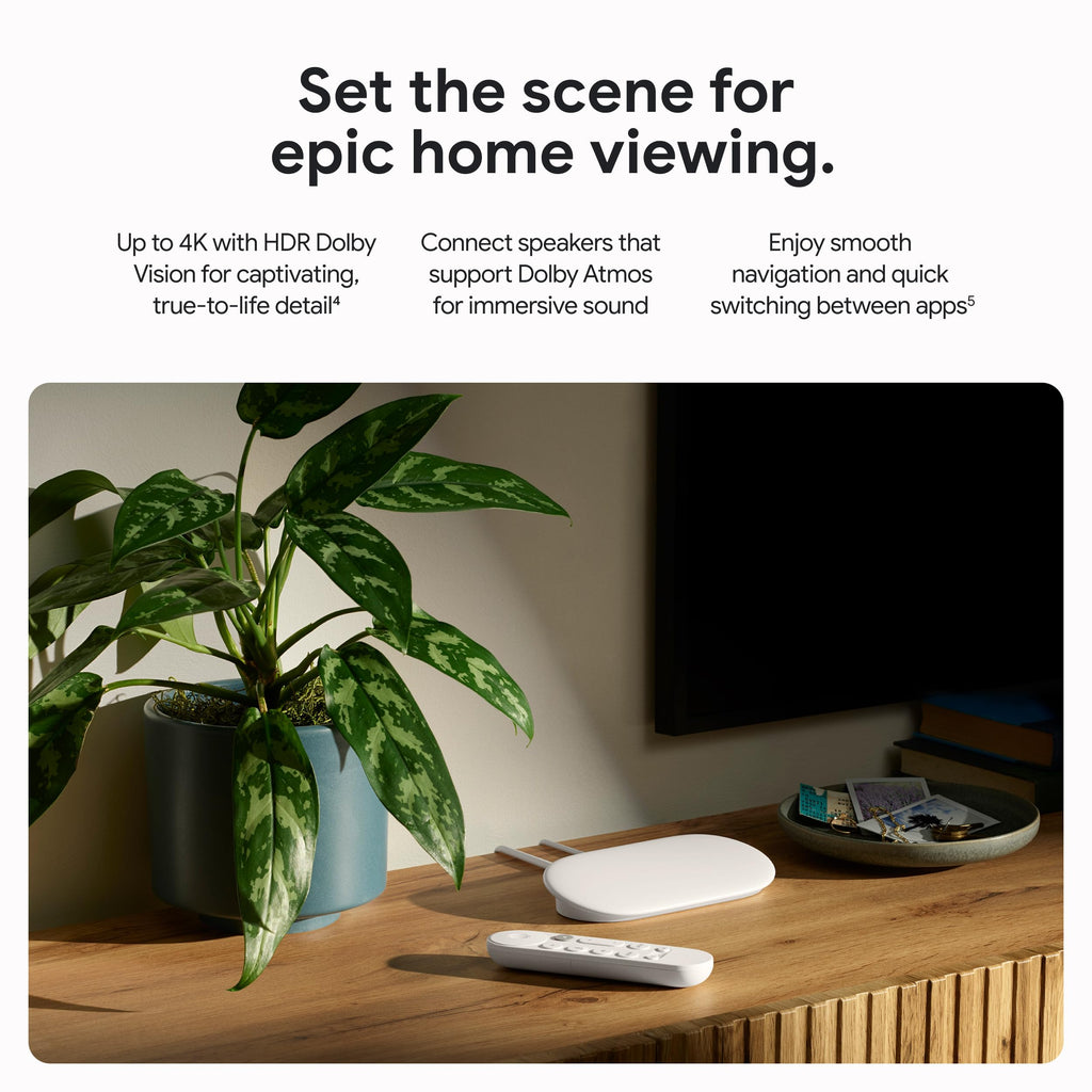 4K Streaming Device with Voice Search Remote 32 GB Storage D166