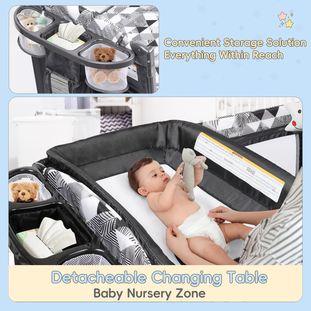 5-in-1 Pack and Play with Changing Table and Bassinet H20815