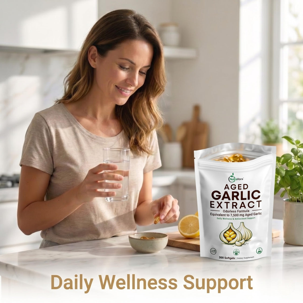 Aged Garlic Extract Softgels, 300 Softgels T760163