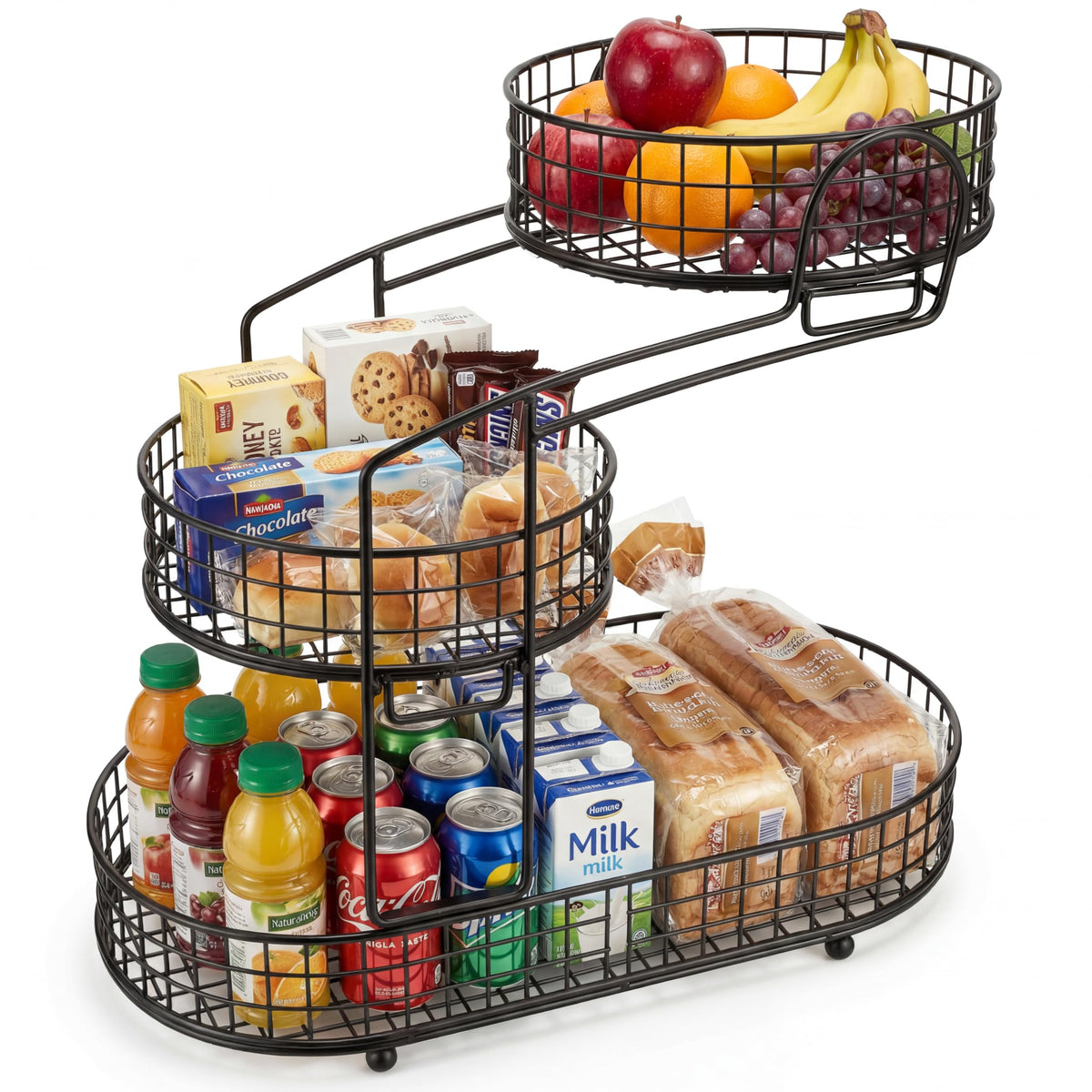 3-Tier Metal Wire Fruit Basket K691485