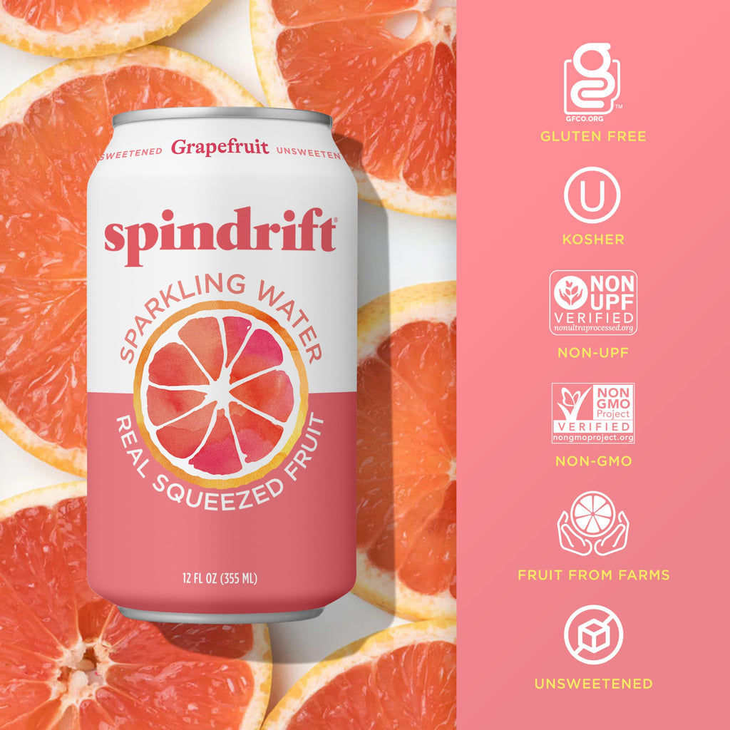 Grapefruit Flavored Sparkling Water 12 Fl Oz (Pack of 24) L590643