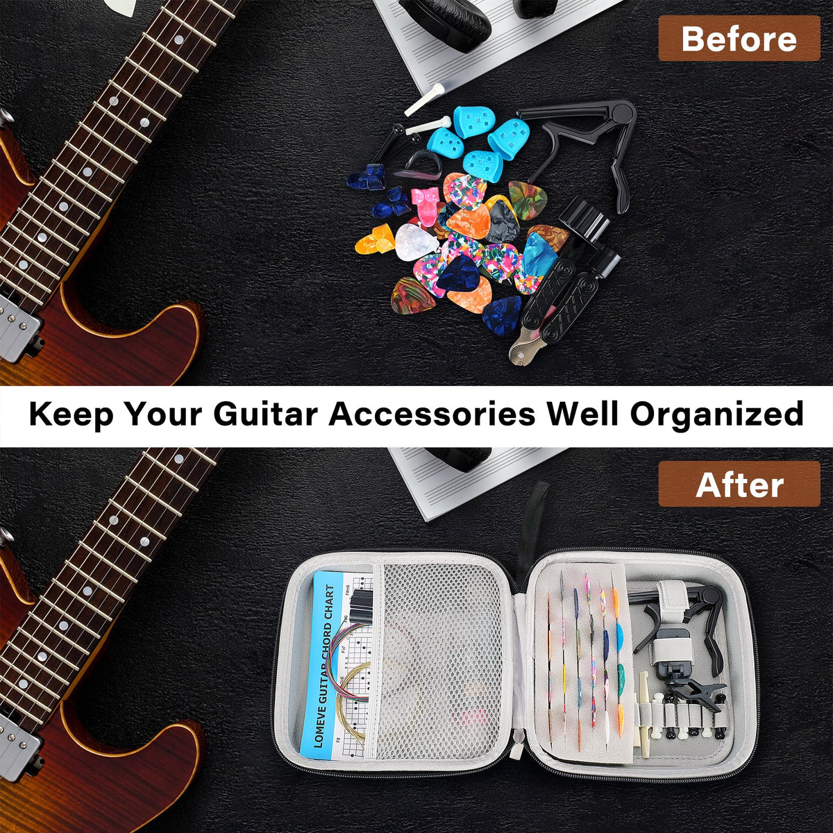 85PCS Guitar Accessories Kit F9084