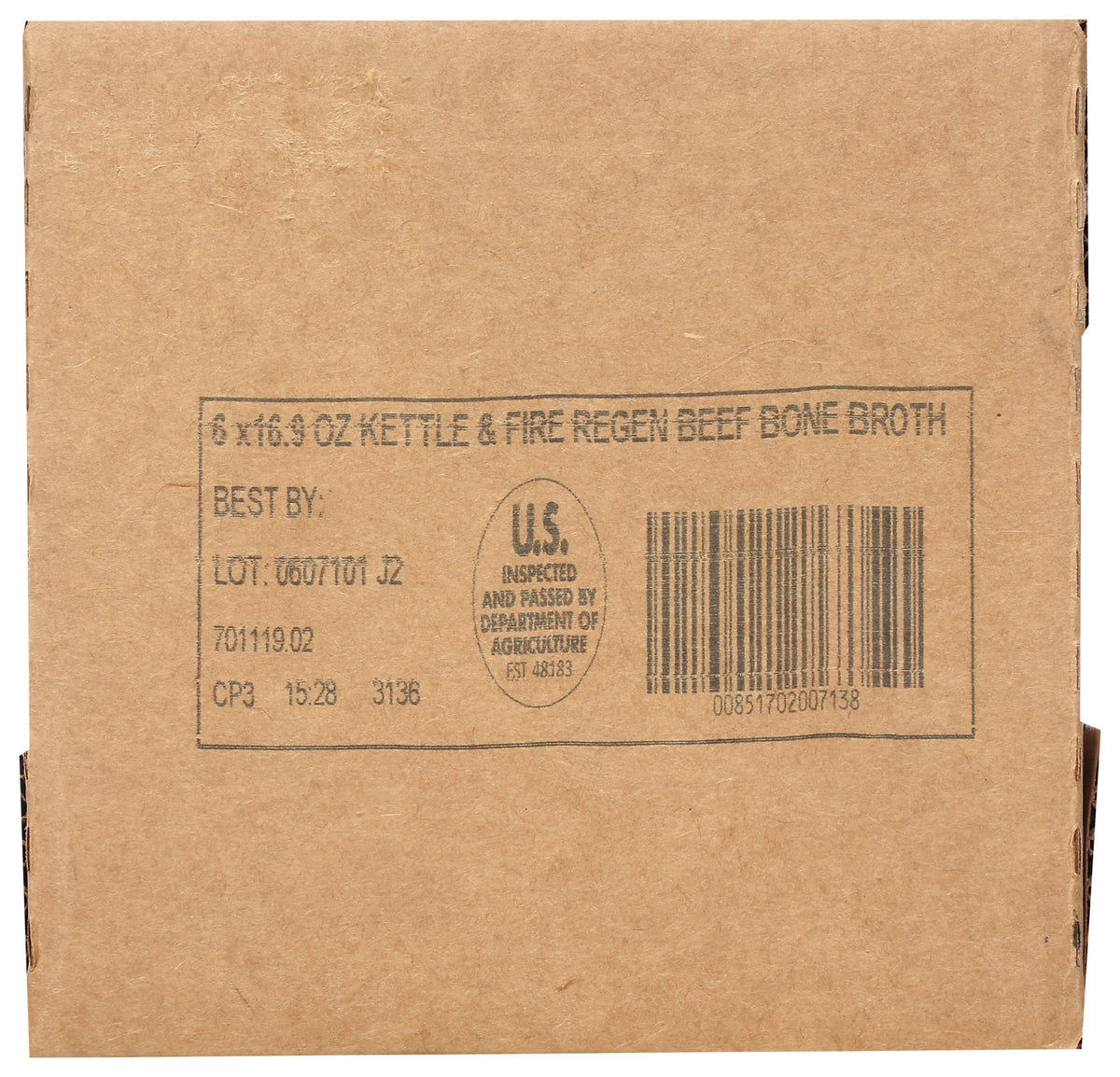 Beef Bone Broth 16.9 Oz (Pack of 6) Y795