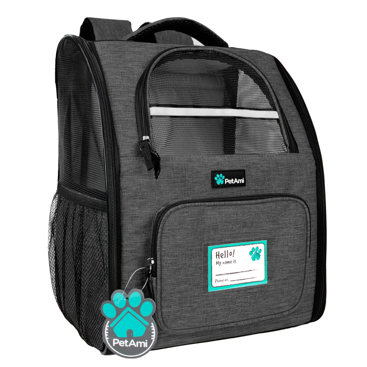 Charcoal Dog Backpack Carrier I145758