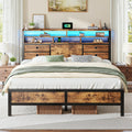 Queen Bed Frame with 4 Drawers F5489