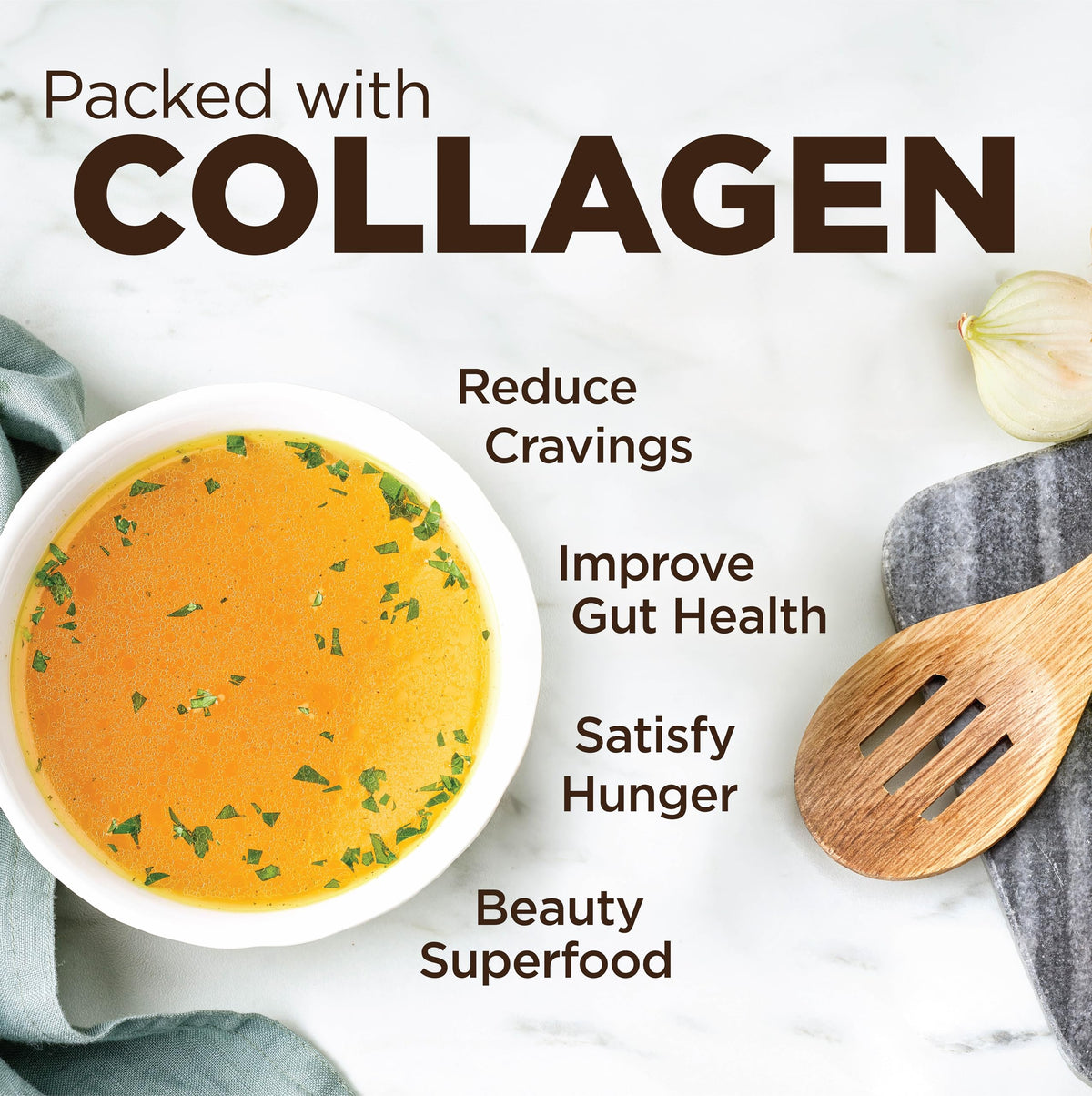 Instant Chicken Bone Broth 10G Protein Collagen Type II 4 Pack N393